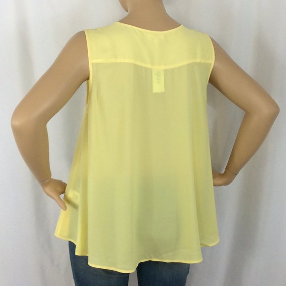 Style &Co button Down Sleeveless Blouse 203D - Picture 3 of 7